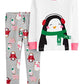Conjunto de pijama Carter's para meninas, estampa de pinguim, tamanho 5, branco