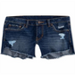 Shorts jeans Levi's Little Girls Step Up Shorty Azul Tamanho 6