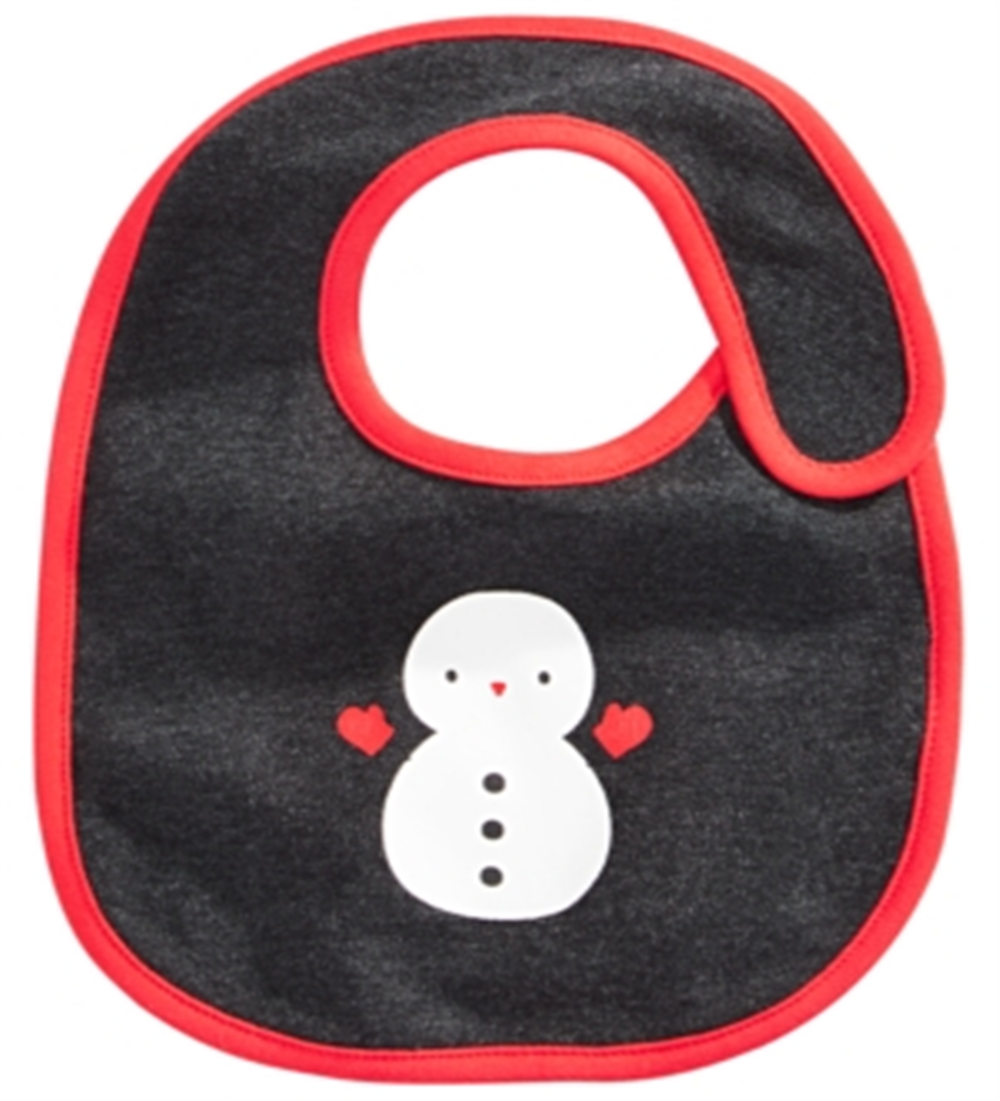 Babador Boneco de Neve para Menino First Impressions Cinza Tamanho Regular