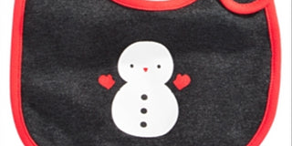 Babador Boneco de Neve para Menino First Impressions Cinza Tamanho Regular