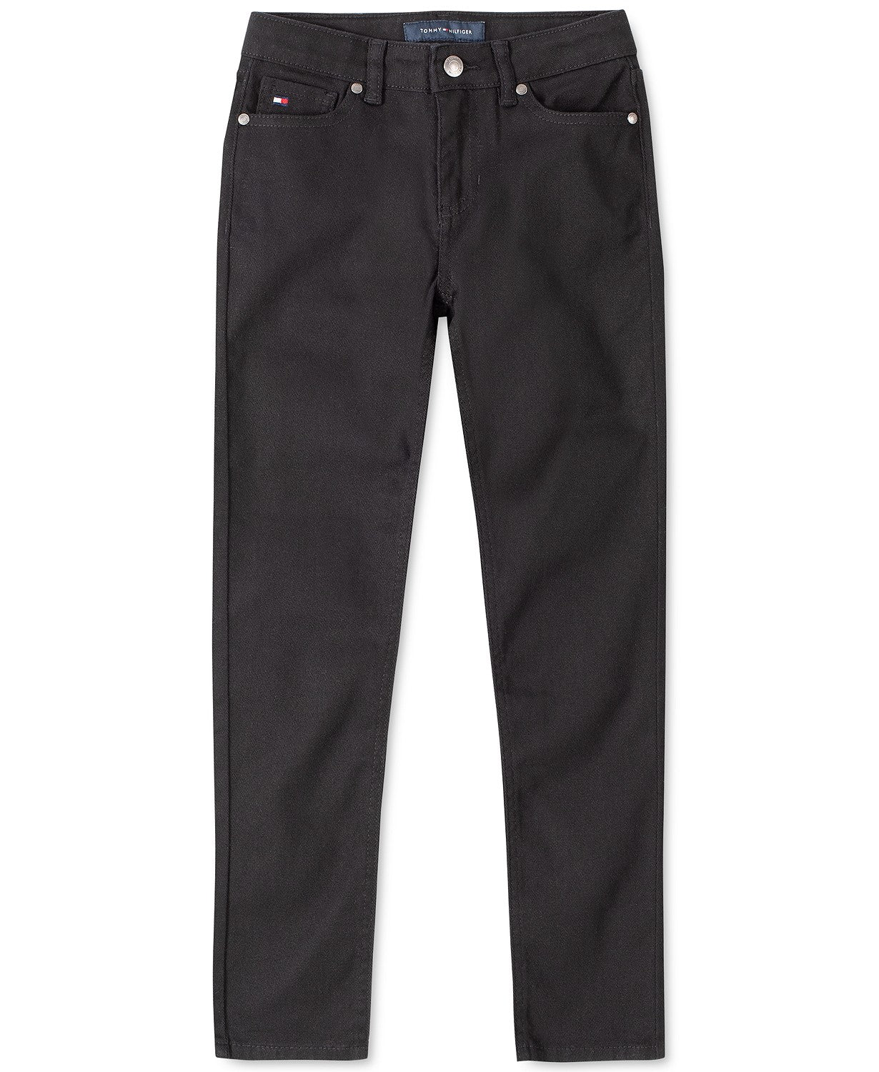 Calça jeans skinny Tommy Hilfiger Big Girl's preta tamanho 14