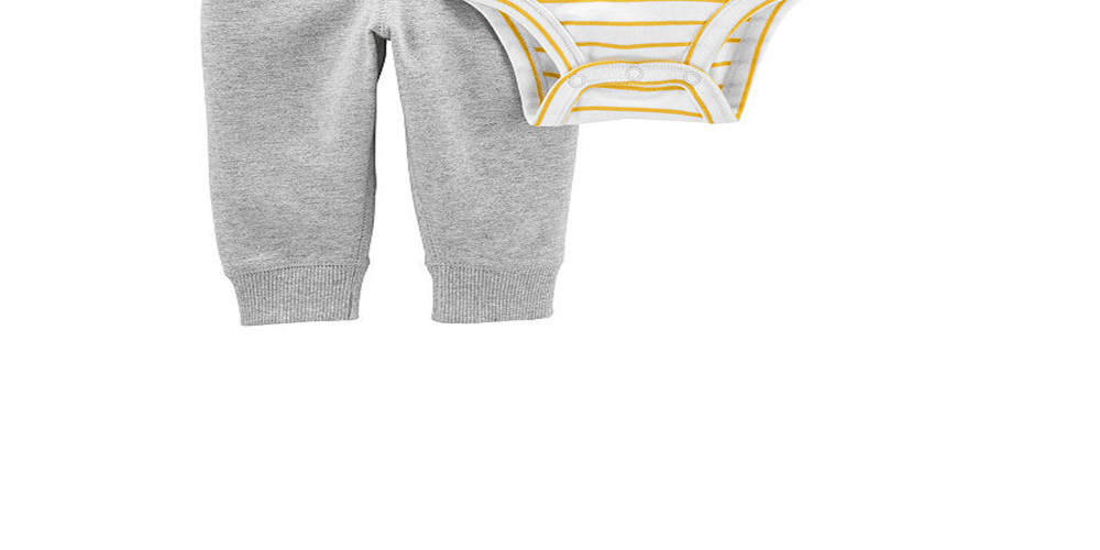 Body e calça jogger Carter's Baby Boy, 2 peças, color block, branco, tamanho 18 meses