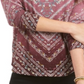 Blusa estampada feminina Style &amp; Co Organic Poise tamanho pequeno