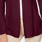 Cardigan feminino Karen Scott de malha mista de algodão, cor merlot, tamanho pequeno G