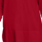 Suéter feminino Maison Jules com decote em V, vermelho, tamanho médio