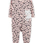Calça Carter's Girl's Print Leopard Cat Fleece Rosa Tamanho 9MOS