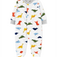 Calça Carter's Boy's Print Dinosaur Fleece Footie Branca Tamanho 9MOS