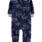 Carter's Boy's Airplane Microfleece Footie Azul Tamanho 3MOS