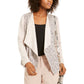 INC International Concepts Topper de pele de cordeiro estampado feminino Blush tamanho pequeno