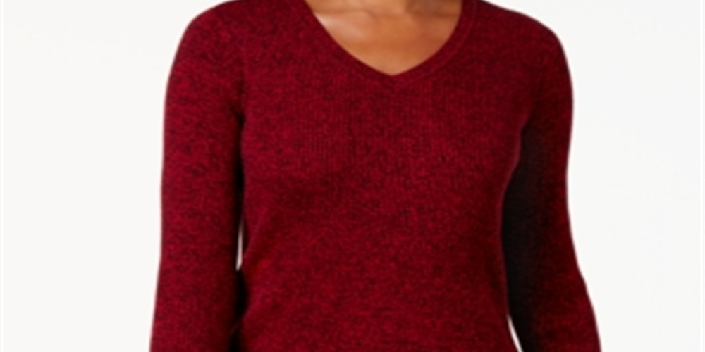 Karen Scott Suéter Feminino de Algodão com Canelado e Malha Castanho Tamanho Pequeno G