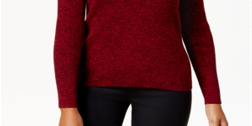 Karen Scott Suéter Feminino de Algodão com Canelado e Malha Castanho Tamanho Pequeno G