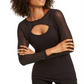 Top Illusion Feminino INC International Concepts Preto Tamanho Pequeno P/M