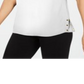 JM Collection Top Feminino com Acabamento em Ilhós Branco Tamanho X-G