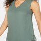 Top feminino com ilhós e acabamento em ilhós, verde, tamanho extragrande, da coleção JM