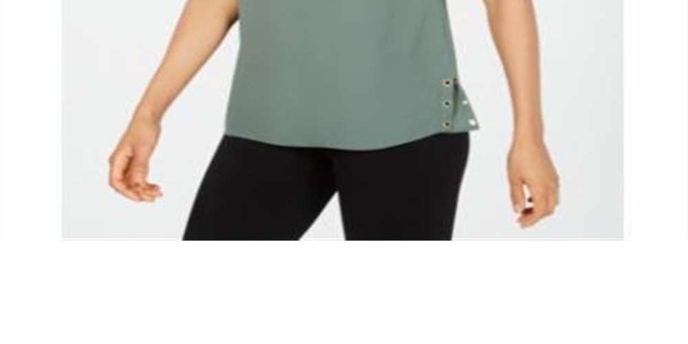 Top feminino com ilhós e acabamento em ilhós, verde, tamanho extragrande, da coleção JM