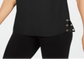 Top feminino com ilhós e acabamento em ilhós JM Collection, preto, tamanho grande