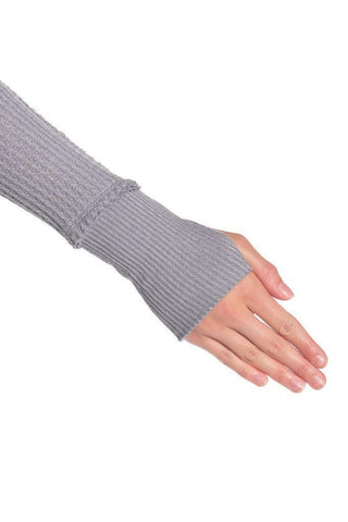 Free People North Shore Thermal Cinza Feminino Tamanho X-S