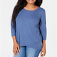 Karen Scott Top Tulip Hem Feminino Azul Tamanho X-G