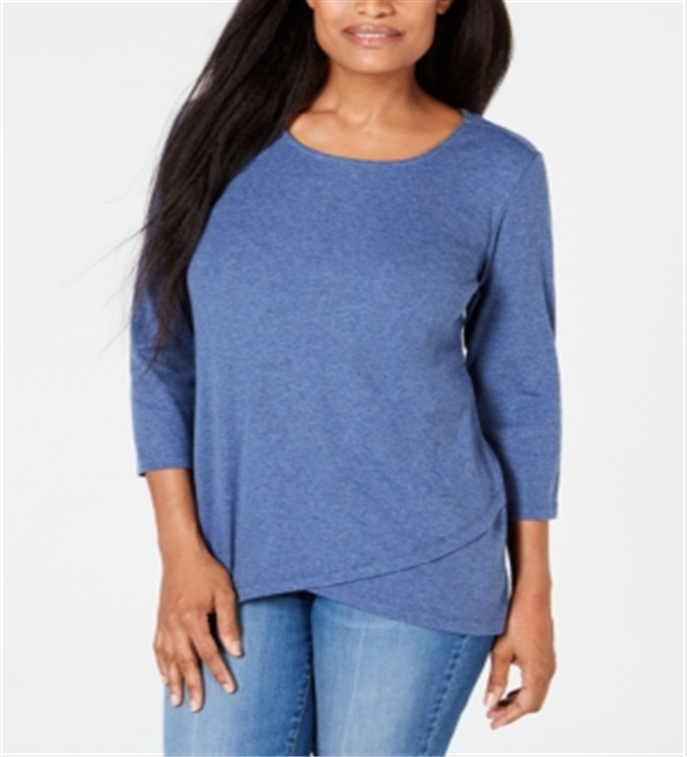 Karen Scott Top Tulip Hem Feminino Azul Tamanho X-G