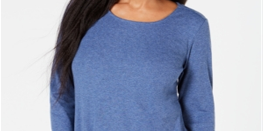 Karen Scott Top Tulip Hem Feminino Azul Tamanho X-G