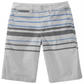 Shorts listrado xadrez Univibe Big Boy's Sector Regular Fit Cinza Tamanho 14
