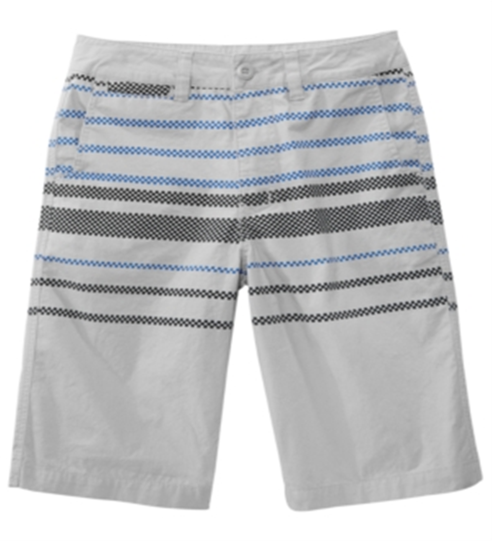 Shorts listrado xadrez Univibe Big Boy's Sector Regular Fit Cinza Tamanho 14