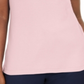 Karen Scott Blusa Feminina de Algodão com Gola com Ilhós Rosa Tamanho P