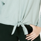 Suéter feminino com amarração frontal Style &amp; Co, verde, tamanho pequeno