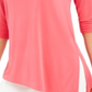 Blusa assimétrica com ombros descobertos Alfani feminina, rosa, tamanho médio