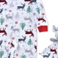 Conjunto de pijama com estampa de rena para meninos Max &amp; Olivia, 2 peças, tamanho 24 meses, branco