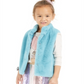 Colete de pele sintética infantil Epic Threads para meninas, azul, tamanho 2T