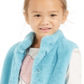Colete de pele sintética infantil Epic Threads para meninas, azul, tamanho 2T