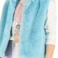 Colete de pele sintética infantil Epic Threads para meninas, azul, tamanho 2T