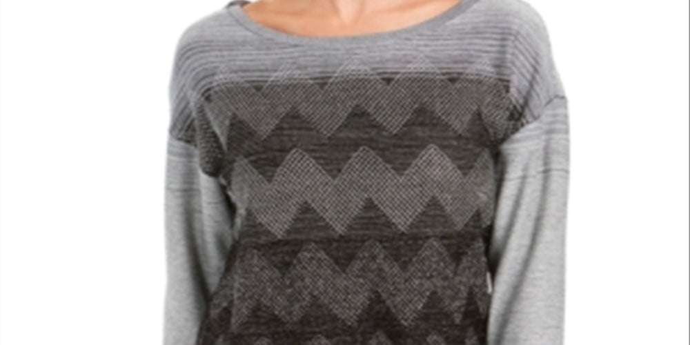 Suéter feminino com costura metálica e ombros caídos, preto, tamanho pequeno, da coleção JM