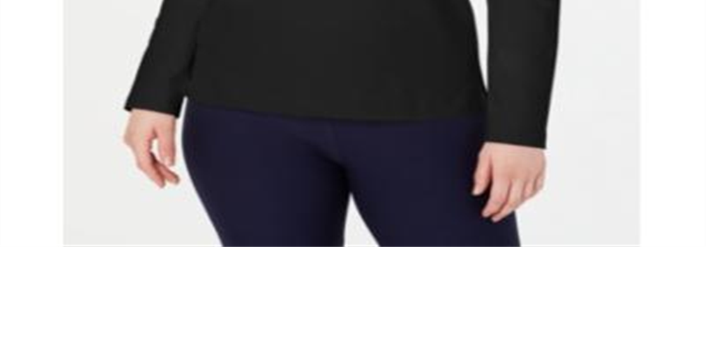 Moletom esportivo feminino Karen Scott com cadarço, preto, tamanho extragrande