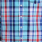 Camisa xadrez Tommy Hilfiger Little Boy Oliver Stretch Azul-Branco Tamanho 4