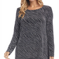 Karen Kane Top Feminino com Fenda Lateral Preto Tamanho X-S