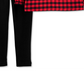 Conjunto de blusa e legging Carter's Baby Girl's Buffalo Check Twill, vermelho, tamanho 18 meses