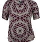 Blusa feminina Charter Club Plus com mangas sino e decote em V, azul marinho, tamanho 3X