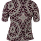 Blusa feminina Charter Club Plus com mangas sino e decote em V, azul marinho, tamanho 3X