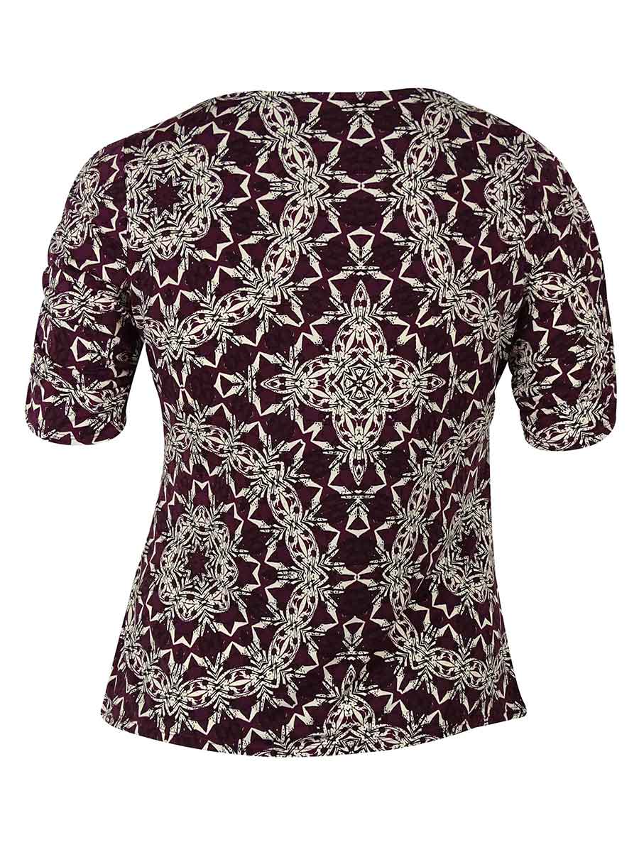 Blusa feminina Charter Club Plus com mangas sino e decote em V, azul marinho, tamanho 3X