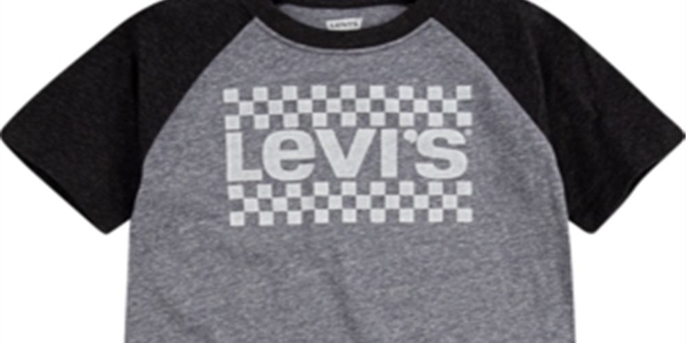 Blusa de malha infantil Levi's azul tamanho médio