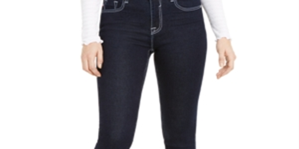 Calça jeans skinny feminina Vigoss Jeans Ace de cintura alta, azul, tamanho 25