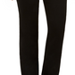Calça jeans feminina Charter Club de malha reta, tamanho 18, preta