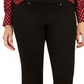 Calça jeans feminina Charter Club de malha reta, tamanho 16, preta