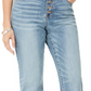 Calça jeans feminina INC International Concepts Curvy com bainha dupla e tornozelo, azul, tamanho 0