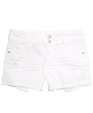 Epic Threads Big Girl's Frayed Hem Denim Shorts  Natural Size 16