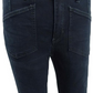 Calça jeans skinny feminina Free People Ivy, azul marinho, tamanho 26