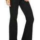 Calça jeans flare feminina insubstituível de cintura alta, preta, tamanho 25, da Free People