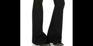 Calça jeans flare feminina insubstituível de cintura alta, preta, tamanho 25, da Free People